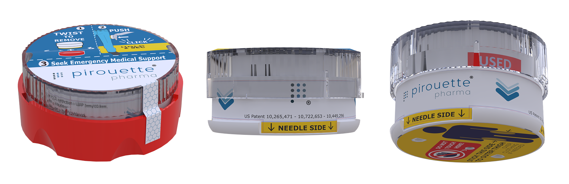 Pirouette auto-injector product